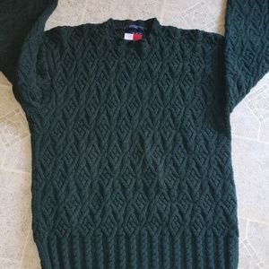 Tommy Hilfiger Forest Green Textured Sweater